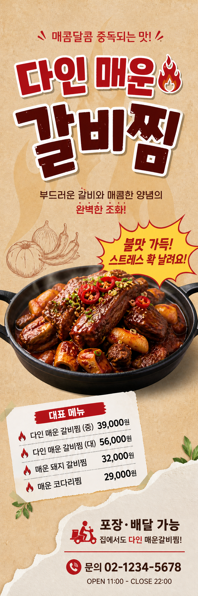 다인 배너 — 다인 매운 갈비찜